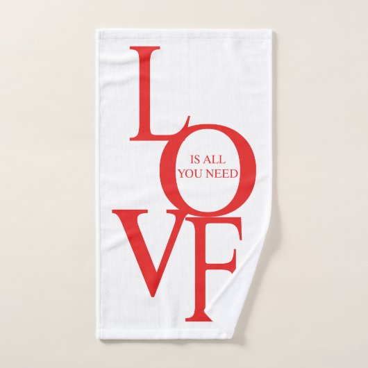 Love is all you need (Serviette à main)