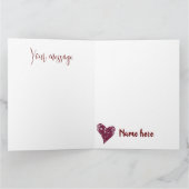 Love is all you need hearts customize inside text kaart (Binnen)