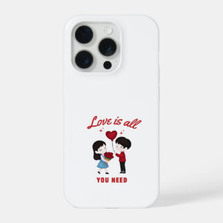 Love Is All You Need iPhone 15 Pro Hoesje