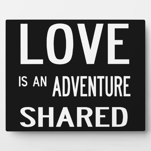 Love is an Adventure Fotoplaat (Voorkant)