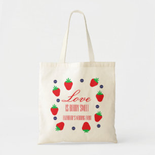Love is Berry Sweet Fruit Vrijgezellenfeest Tote Bag