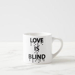 Love is Blind Braille Espresso Kop