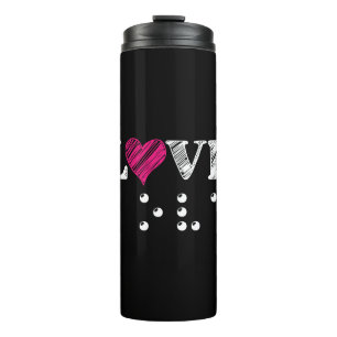 Love is Blind Braille Thermosbeker