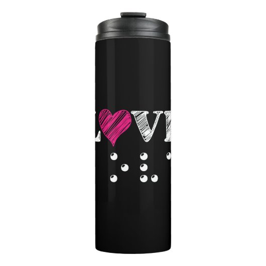 Love is Blind Braille Thermosbeker (Voorkant)