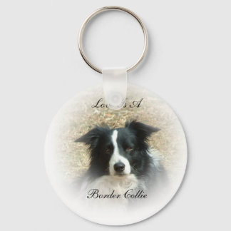 Love is Border Collie Sleutelhanger