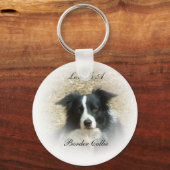 Love is Border Collie Sleutelhanger (Voorkant)