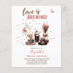 Love is Breaming VRIJGEZELLENFEEST Coffee Muffins Flyer