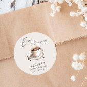Love is Brewing Autocollant pour enterrement de vi