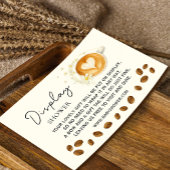 Love is Brewing Baby Shower Display Shower– Coffee Informatiekaartje