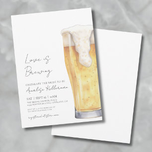 Love Is Brewing Bier Bruidsfeest Kaart