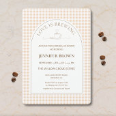 Love Is Brewing Bridal Shower Invitation | Coffee