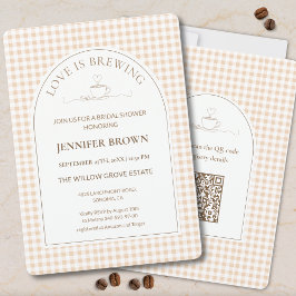 Love Is Brewing Bridal Shower Invitation | Coffee Kaart