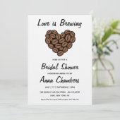 love is brewing bridal shower invitations (Debout devant)