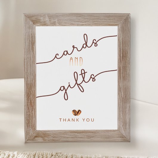 Love Is Brewing Bridal Shower Invitations & Decor Poster