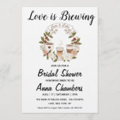 love is brewing bridal shower invitations kaart (Voorkant)