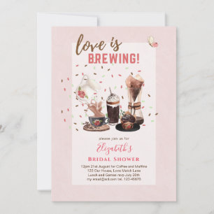 Love Is Brewing BRIDAL SHOWER Koffie Muffins UITNO Kaart
