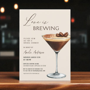 Love is Brewing Bruidsfeest Espresso Martini Kaart