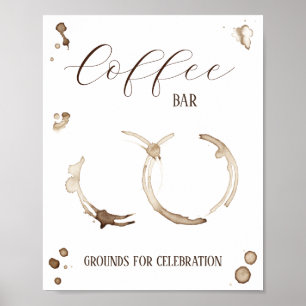 Love Is Brewing! Coffee Bar Sign Poster
