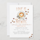 Love Is Brewing Coffee Bridal Shower Invitation (Devant)