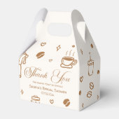 Love is Brewing Coffee Bridal Shower Thank You Bedankdoosjes (Voorkant Zijde)