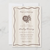 Love is Brewing Double Sided Invitation de Fête de (Devant)