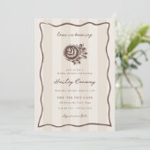 Love is Brewing Double Sided Invitation de Fête de (Debout devant)