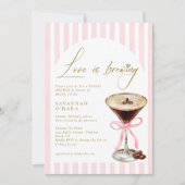 Love is Brewing Elegant Bridal Shower Invitation (Devant)