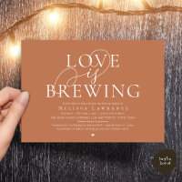 Love Is Brewing Elegante Bruiloft Uitnodiging