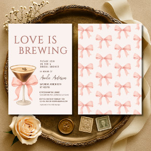 Love is Brewing Espresso Martini Bruidsfeest Kaart