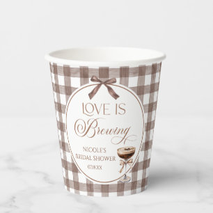 Love Is Brewing Expresso Martini Strikbridalshower Papieren Bekers