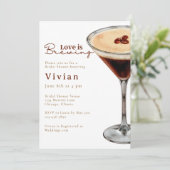 Love is Brewing Martini Bridal Shower invitation (Debout devant)