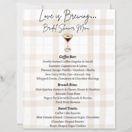 Love is Brewing Menu