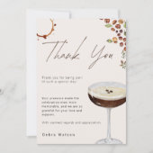 Love Is Brewing Moderne Bruiloft Feest Bedankkaart (Voorkant)