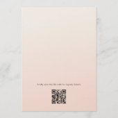 Love is Brewing QR Code Bridal Shower Kaart (Achterkant)