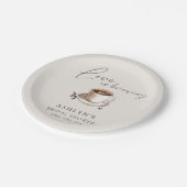 Love is Brewing Shower de Mariée Assiettes en Papi (Angle)