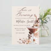 Love is Brouwerij Bridal Shower Invitation Kaart (Staand voorkant)