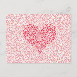 Love is Color Blind Heart Silhouette Briefkaart