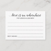Love is een Adventure Wedding Bucket List Kaarten (Voorkant)