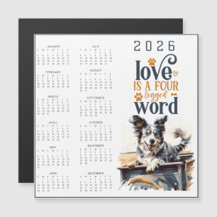 LOVE Is Een Vierbenig Woord Hond Kalender