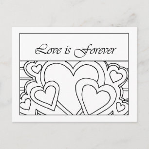 Love is Forever Dessin Carte Postale