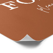 Love is Forever | Sociale afstandsbruiloft Poster (Hoek)