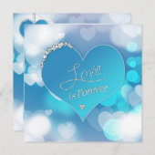 Love is Forever - Wedding Vow Renewal Uitnodiging (Voorkant / Achterkant)