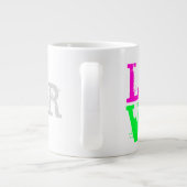 LOVE is groter dan FEAR Jumbo Mok (Achterkant)