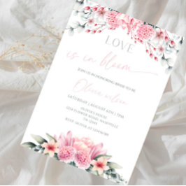 Love Is in Bloom Bridal Shower-Floral Garden Theme Kaart
