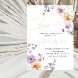 Love Is in Bloom Bridal Shower-Floral Spring Party Kaart