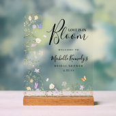 Love Is In Bloom Bridal Shower Welcome Sign  (Neutre)