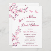 Love Is In Bloom | QR Code Register Bruiloft Feest Kaart (Voorkant / Achterkant)