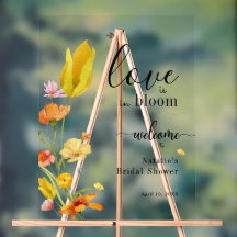 Love is in Bloom Spring Bridal Shower Welcome