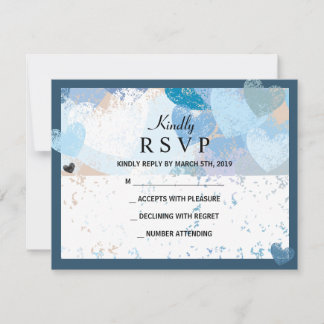 LOVE IS IN DE LUCHT-Joodse bruiloft RSVP Kaartje
