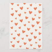 Love is in the Air Hearts Engagement Party Kaart (Achterkant)